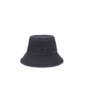 Sort Miss Sixty Black Denim Hat Accessories