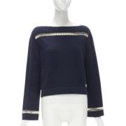 Pre-owned Navy Cashmere Chanel genser