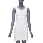 Pre-owned Hvit blonder Chanel kjole