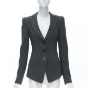 Pre-owned Armani-blazer i grønn ull