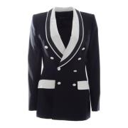 Dame Bicolor Knapper Blazer