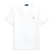 Hvit Soft Cotton Kortermet T-skjorte