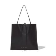 Lambskin Tote Bag med Stitching