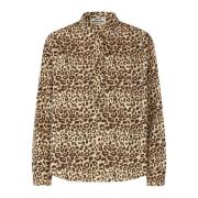 Stilig leopardmønstret skjorte