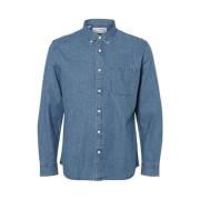 Regrick-Denim-New Skjorte Ls W - Medium Blue Denim
