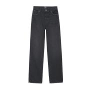 Shadow Grey ROY Jeans - Rett pform, Midt på livet