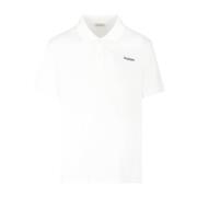 Piquet Polo Shirt i Hvit