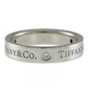 Pre-owned Hvit Platinum Tiffany & Co. Ring