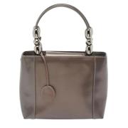 Pre-owned Dior Tote i metallisk skinn