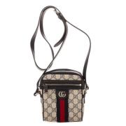 Pre-owned Beige Canvas Gucci Crossbody Bag