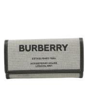Pre-owned Gra lerret Burberry lommebok