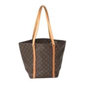 Pre-owned Brunt lerret Louis Vuitton Babylone