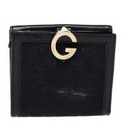 Pre-owned Svart lerret Gucci lommebok