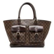 Pre-owned Brunt stoff Louis Vuitton Tote