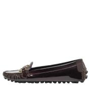 Pre-owned Burgunder Leather Louis Vuitton Flats