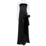 Pre-owned Svart silke Yves Saint Laurent kjole