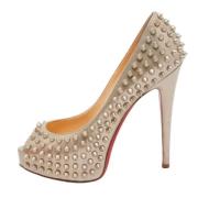 Pre-owned Beige skinn Christian Louboutin haeler