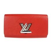 Pre-owned Louis Vuitton-lommebok i rødt skinn