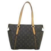 Pre-owned Brunt lerret Louis Vuitton helt