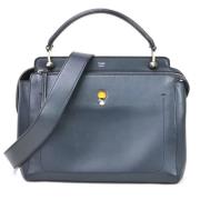 Pre-owned Navy Leather Fendi veske