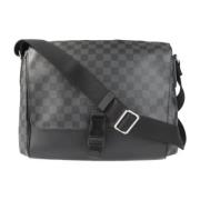 Pre-owned Svart lerret Louis Vuitton Messenger