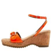 Pre-owned Oransje stoff Stella McCartney sandaler