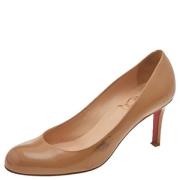 Pre-owned Beige skinn Christian Louboutin haeler