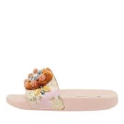 Pre-owned Rosa stoff Dolce & Gabbana Flats