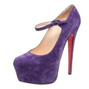 Pre-owned Lilla semsket skinn Christian Louboutin haeler