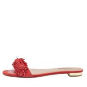 Pre-owned Rodt semsket skinn Aquazzura Leiligheter