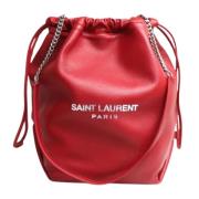Pre-owned Rodt skinn Yves Saint Laurent Shopper