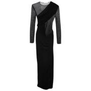 Pre-owned Svart stoff Yves Saint Laurent kjole