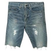 Pre-owned Bla bomull Yves Saint Laurent shorts