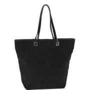 Pre-owned Svart lerret Gucci Tote