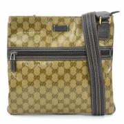 Pre-owned Brunt lerret Gucci Crossbody Bag