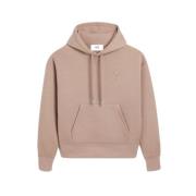 Hjerte Hoodie, Lys Taupe