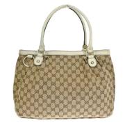 Pre-owned Beige Canvas Gucci veske