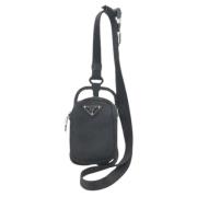 Pre-owned Svart nylon Prada Crossbody veske