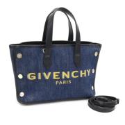 Pre-owned Navy Denim Givenchy skulderveske