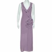 Pre-owned Lilla silke Moschino kjole