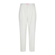 Klassiske hvite bukser med høyt liv