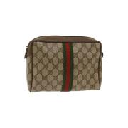 Pre-owned Brun bomull Gucci Clutch