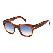 DB 7045/S Sunglasses in Brown Horn/Blue Shaded