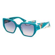 Blå Shaded Solbriller