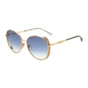Rose Gold/Blue Shaded Feline Sunglasses