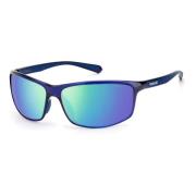 Blue/Greygreen Mirror Polarized Sunglasses