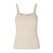 Celica Anna Strap Tank Top - Oatmeal Mélange