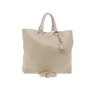 Pre-owned Beige Leather Prada veske