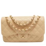 Pre-owned Beige skinn Chanel Flap Bag
