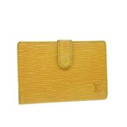 Pre-owned Gul Louis Vuitton lommebok i skinn